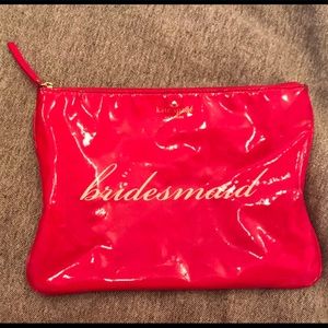 Kate Spade bridesmaid pouch / cosmetics case